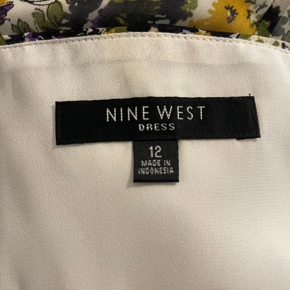 Nine West Floral Patterned Maxi Dress Size 12